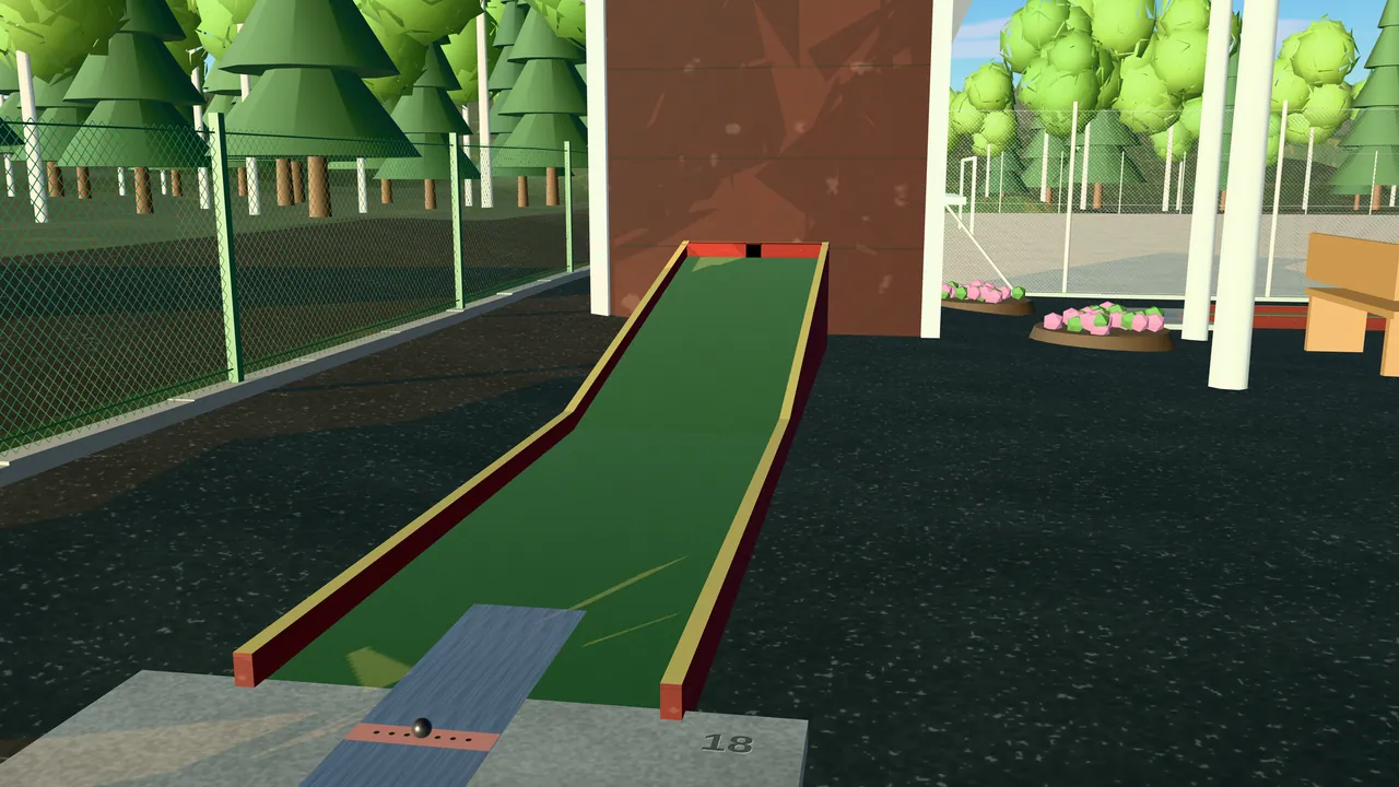 Lane 18 at Bergsjöns BGK in 18spik, ending by the kiosk